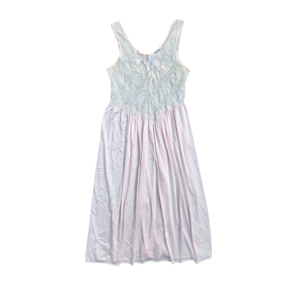 Vintage pink lace dress